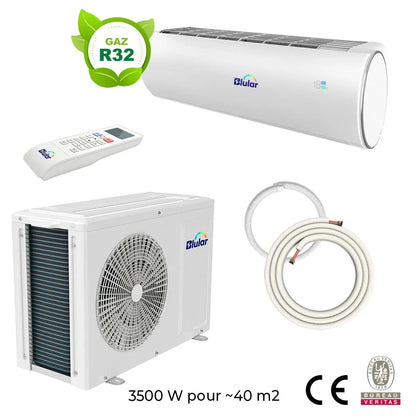 Climatiseur réversible solaire hybride de 3500W