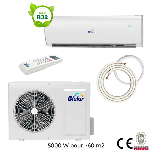 Climatiseur réversible solaire hybride de 5000W